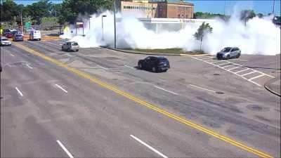 Fire suppression system malfunctioned at a gas station