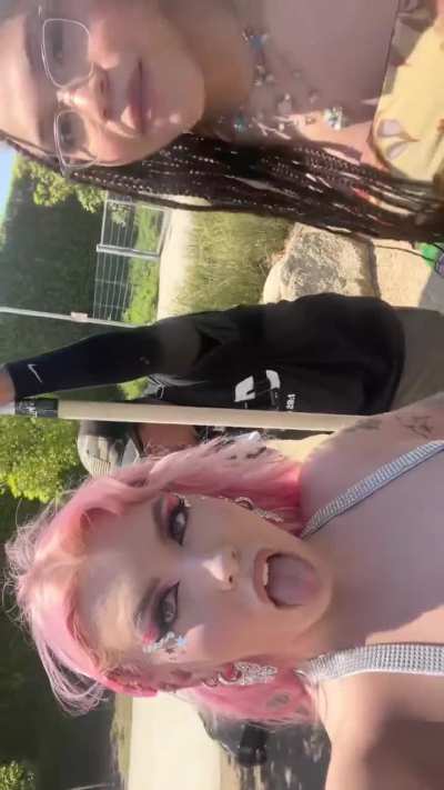 Lady Dancing and Twerking In Front Of Christian Protestor, Part #2