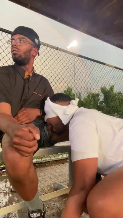 sneaky outdoor Bro time 👅