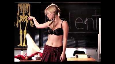 Ashley Hinshaw being a naughty schoolgirl