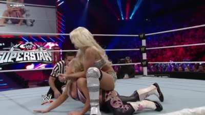 Maryse humiliates Nattie in the camel clutch