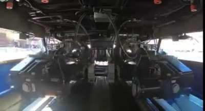 This is how trains change gauge while moving (1000 to 1435 mm shown)