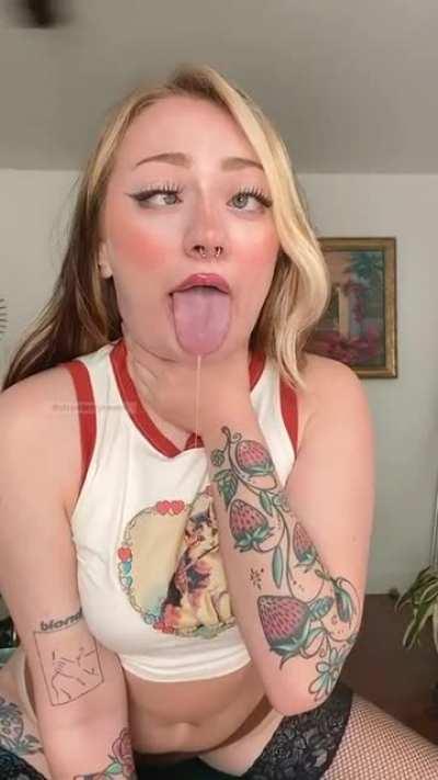 spray my dumb drooly little face!