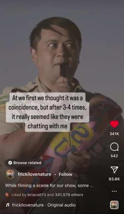 Conversing with coyotes using a slide whistle