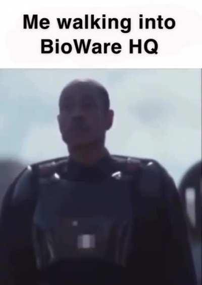 Me walking in BioWare HQ tonight
