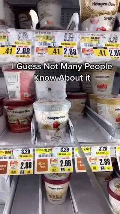 Just found this - this will save me getting stuck in the freezers while I’m trying to get that tub at the back , must ... reach ... ice cream!