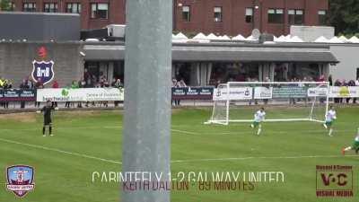 A goalie trying to be smart taunts the opposing team and inadvertently puts the ball back into play, allowing them to score an easy goal.