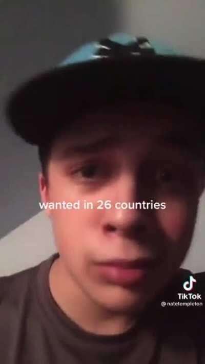 Wanted in 26 countries 😫🥺