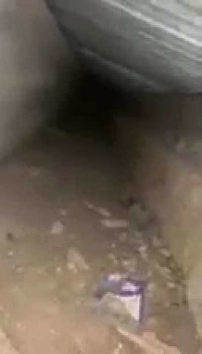 We explored a tunnel in a abandoned restaurant