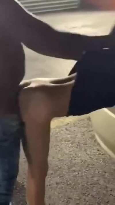 Literally in the middle of the street