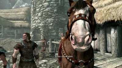 Decided to make a new character on Vanilla... Skyrim never cease to suprise me.