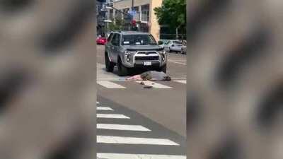 Racist gets knocked out