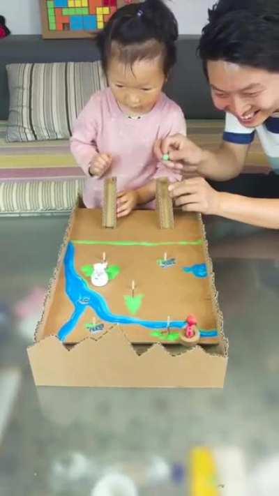 Dad doesn’t just play games with his daughter, he also makes them.