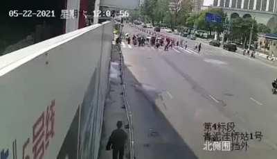 Car Plows Into Group Of Pedestrians