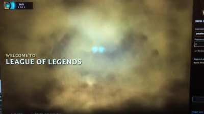 Stayed at my girlfriends parents for Christmas and didn’t bring my laptop. Remembered I’d installed league on hers some years ago and thought I’d play while she slept, only to get graced with this gem of a loading screen one last time while it updated