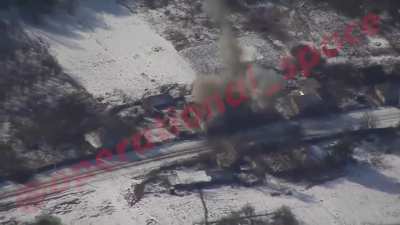 Molniya-2 UAV strike on a Ukrainian UAV control point