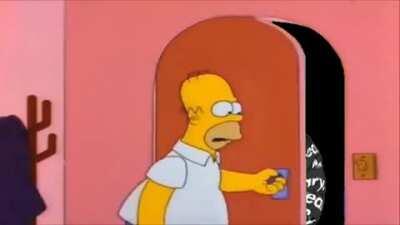 Homer Opening the Door