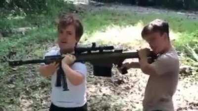 Little men, big guns!