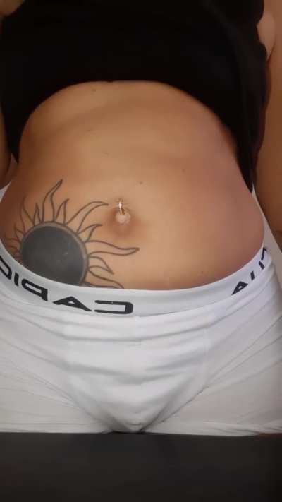 El movimiento de mi panza al eructar