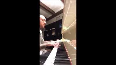 FULL VERSION: Once a Day played on Piano by Mac. Have seen versions here but all of them have the ending cut off, so here's the full. My favorite Mac video. RIP. Love how happy he looks.