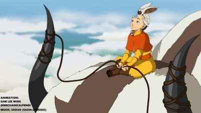 Relaxing Avatar Aang animation