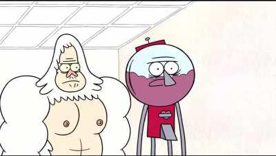 A whole entire episode of regular show