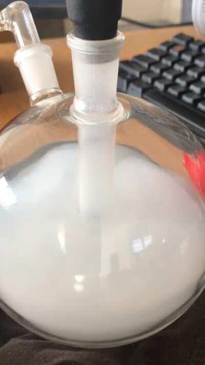 Running some milk through my new mega globe!