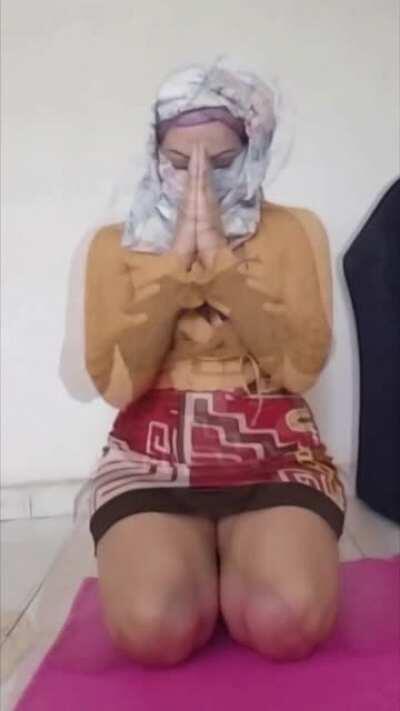 I was getting HOT while praying .. so instead I decided to show you my tits!