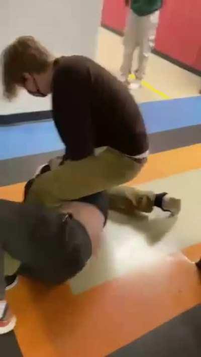 Kid did sum to the other kid nd he got fucked up