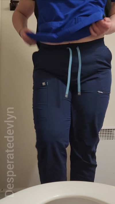 Your brunette nurse that loves to pee