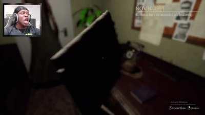 When a police officer, sees a black man running