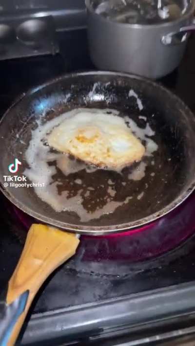 Cooking an egg