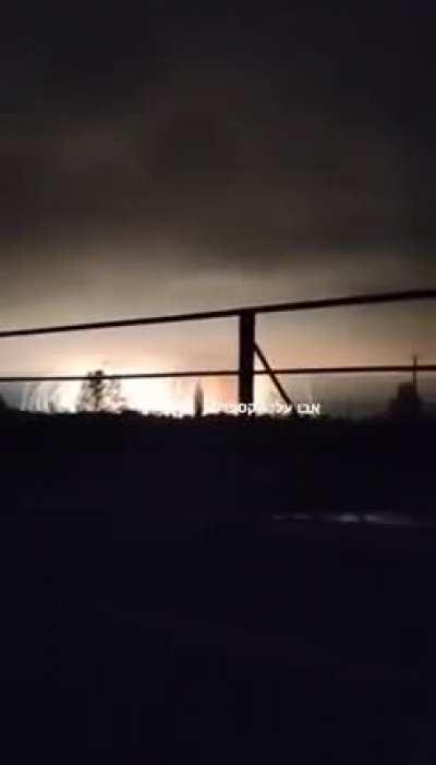 Chemical/Fuel depot explodes inside Ukraine, creating a horrifying explosion. Further details are still needed
