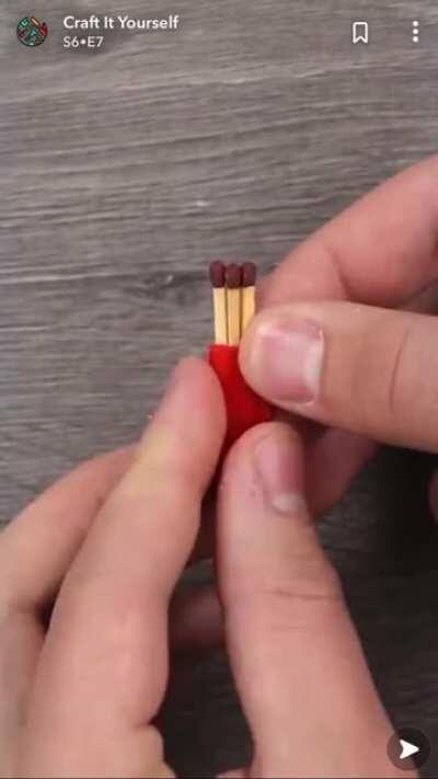 But they lit it with a lighter