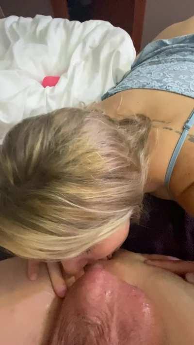 My husband deserves this ass licking