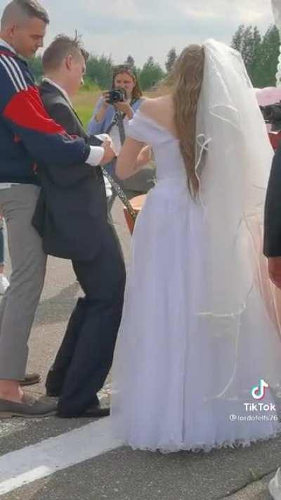 And here we see a Russian wedding