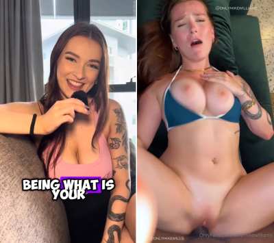 Her hidden talent? Just look at these funbags bouncing...