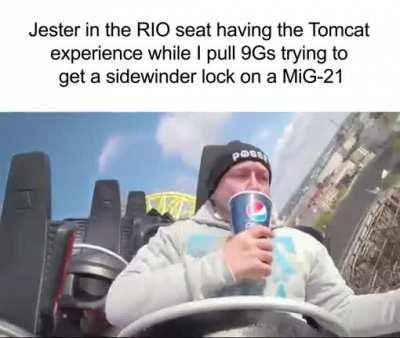 He really does seem to have a little too much fun back there