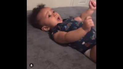 First time saying &ldquo;Da Da&rdquo; and thus commenced celebration