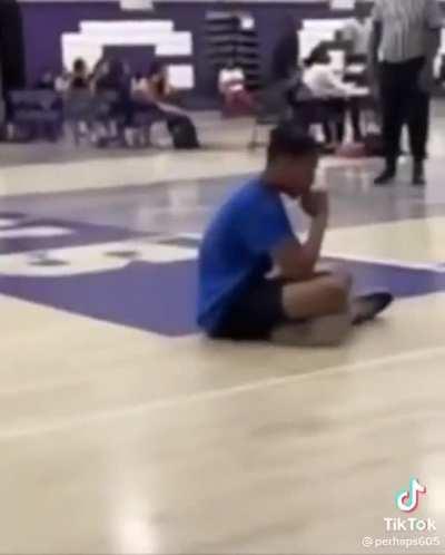 You can’t even blame him for sitting down