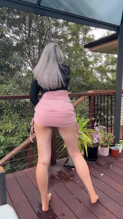 Hubby said no panties, the boys are coming over