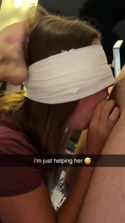 Blindfolded Sister Loved It