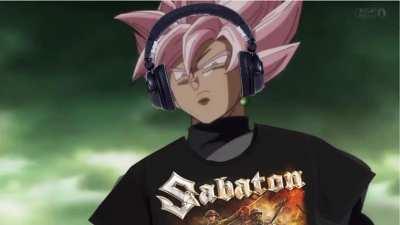 Goku black listens to sabaton