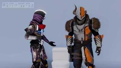 Shaxx discovers the optimal way to clean a toilet