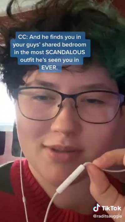 An entire minute of pure, painful cringe. Some kind of weeb guided fantasy shit. Going to take a few shots now to try to forget this one.