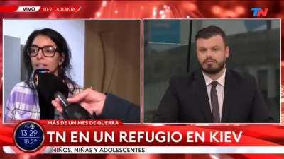 TN en Ucrania: Kiev bajo ataque | Nelson Castro en las barricadas y en un refugio en un teatro