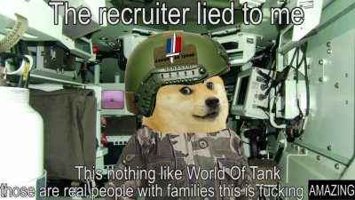 mfw I got conscripted into the 503 tank regiment (I'm going to die)
