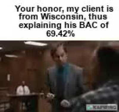 Least alcoholic Wisconsinite