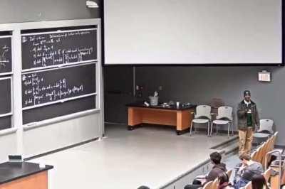 MIT math class interrupted by protestors
