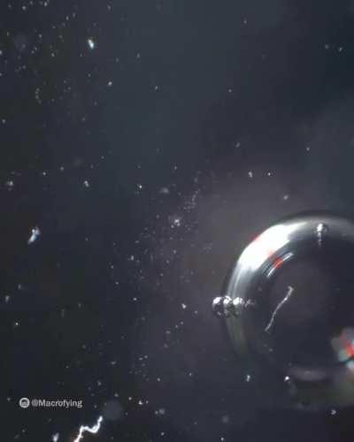 Zooming into a water bottle